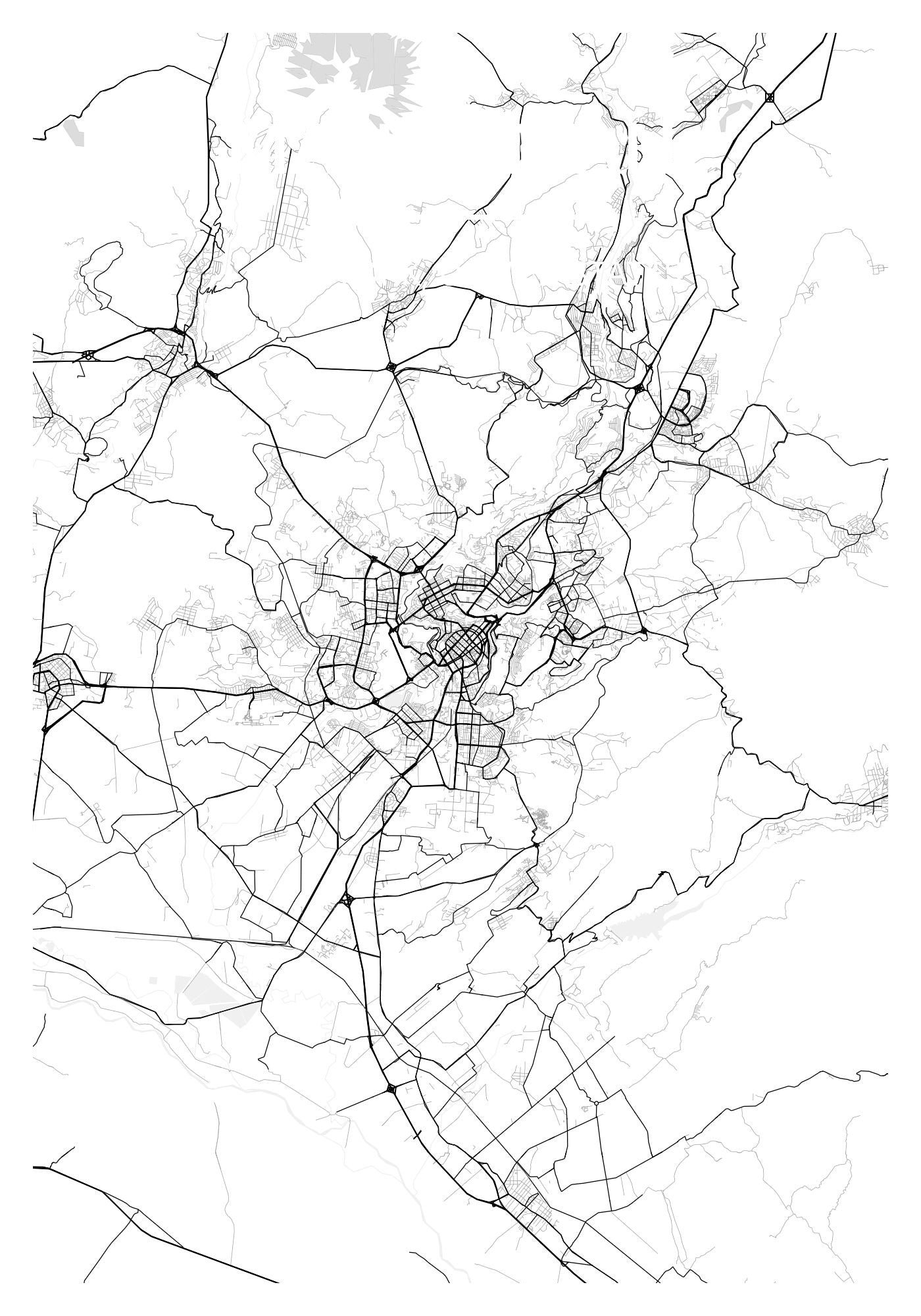 Map With City Name on Top - Քաղաքի Քարտեզ Անունը Վերևում