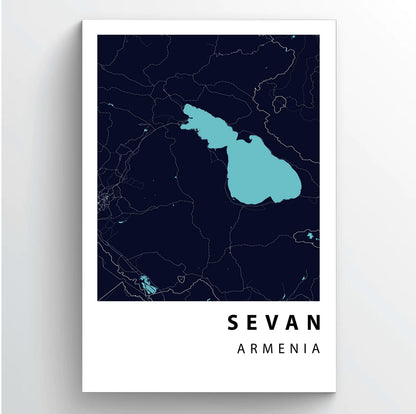 Sevan Map Poster