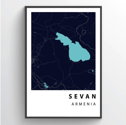 Sevan Map Poster